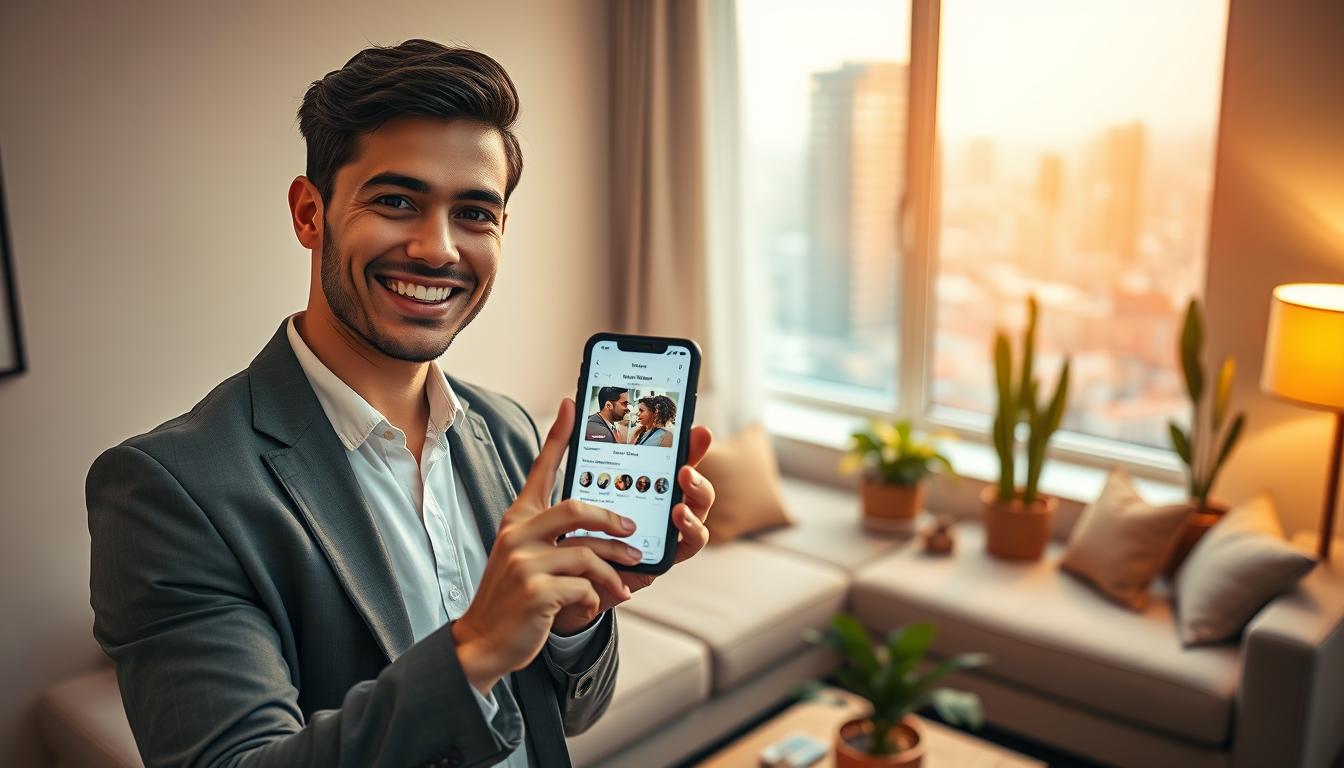 perfil atraente em apps de namoro